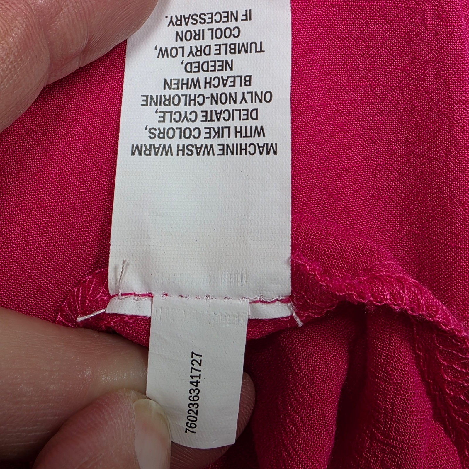 Falls Creek Pink Rayon Linen Tiered Maxi Dress Sz M High Low Trapeze Sleeveless