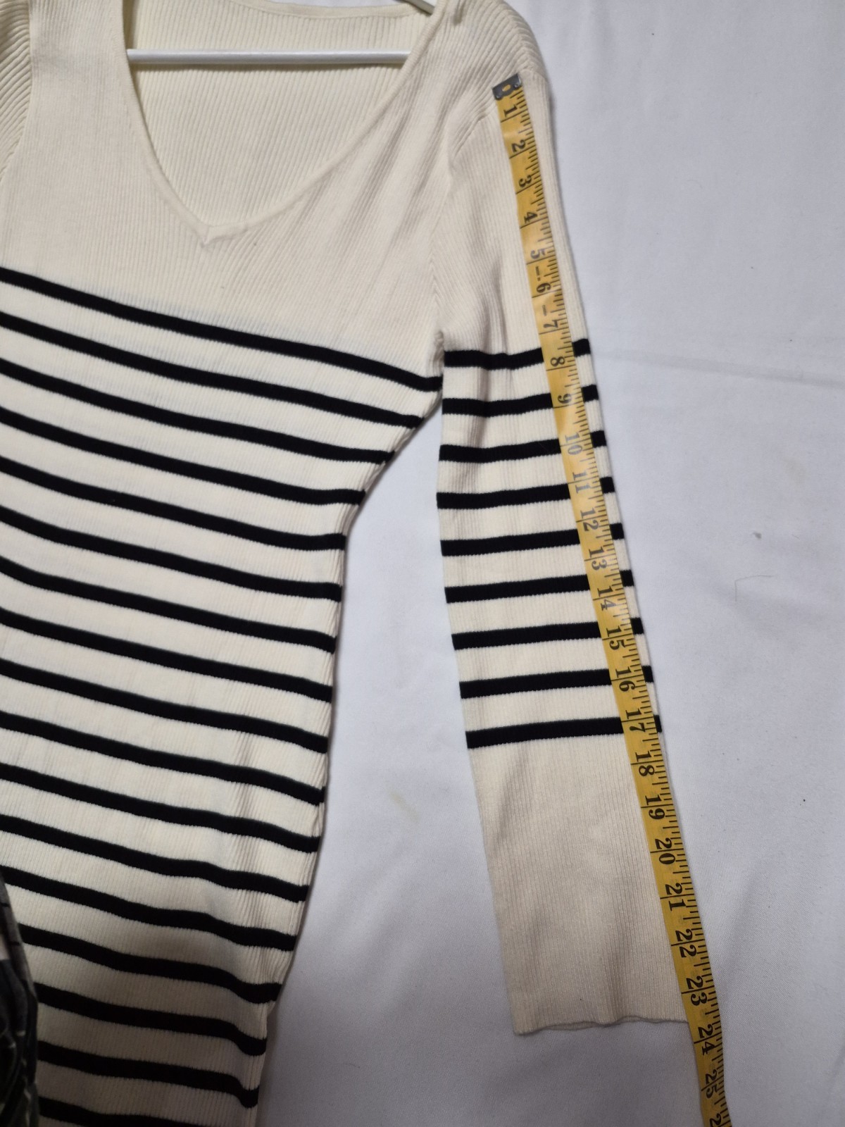COMMENCE Knitted TURTLE NECK striped Cottagecore Fisherman Sweater Dress NWT XL