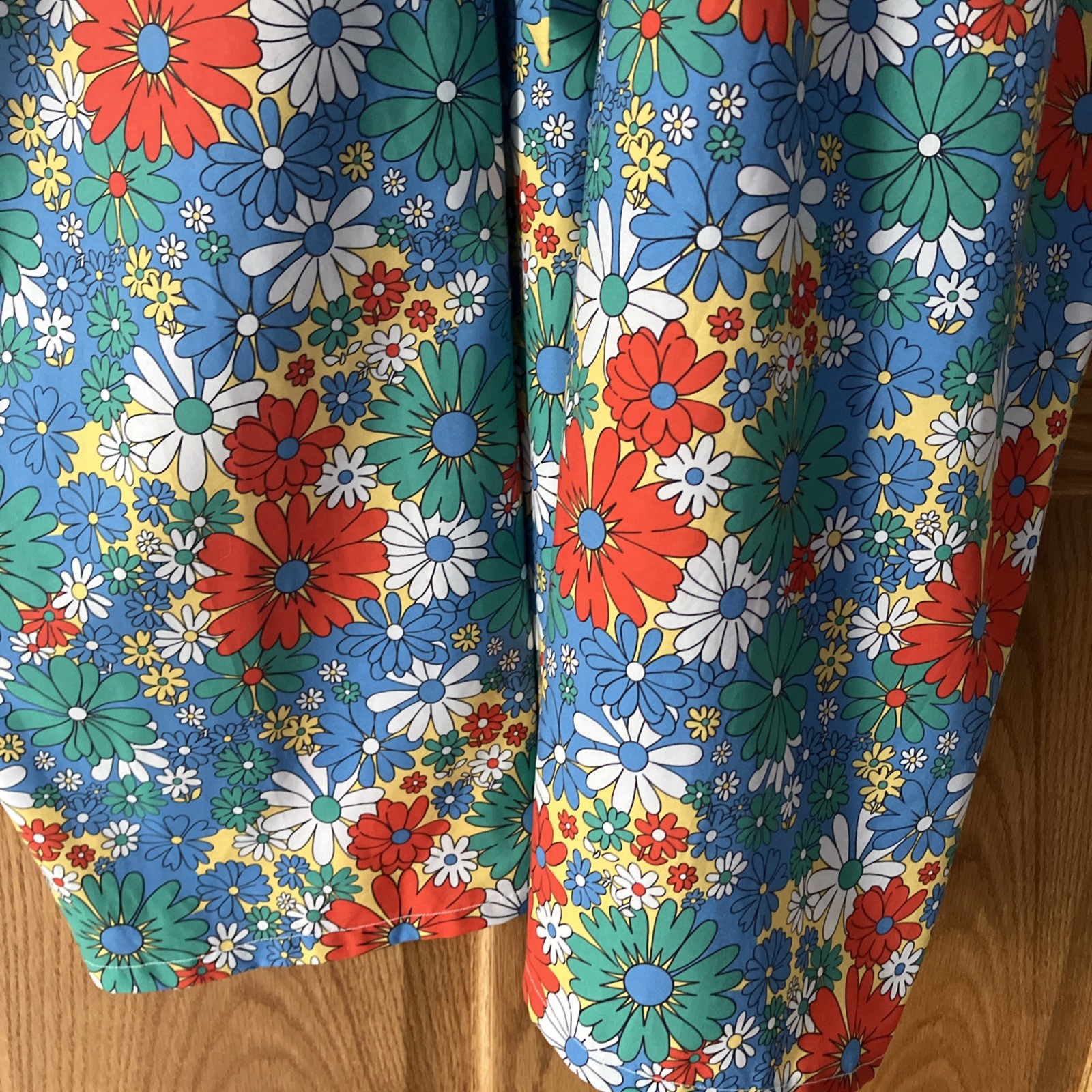 NWOT “Unique Vintage” Brand Mod Floral Boho Kaftan Mu Mu Dress Sz OS Mrs Roper!