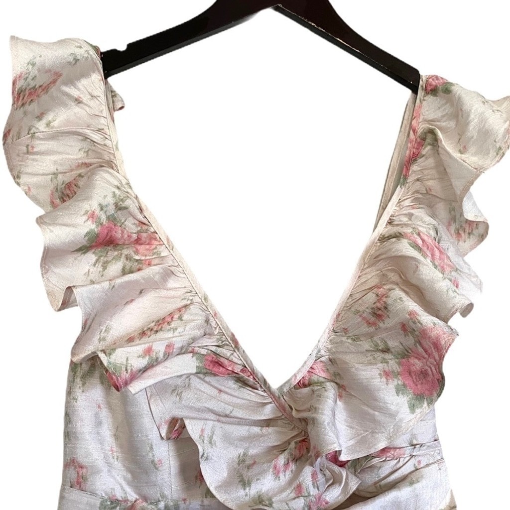 Nwt LOVESHACKFANCY Cosmo Hi Low Floral Dress 2
