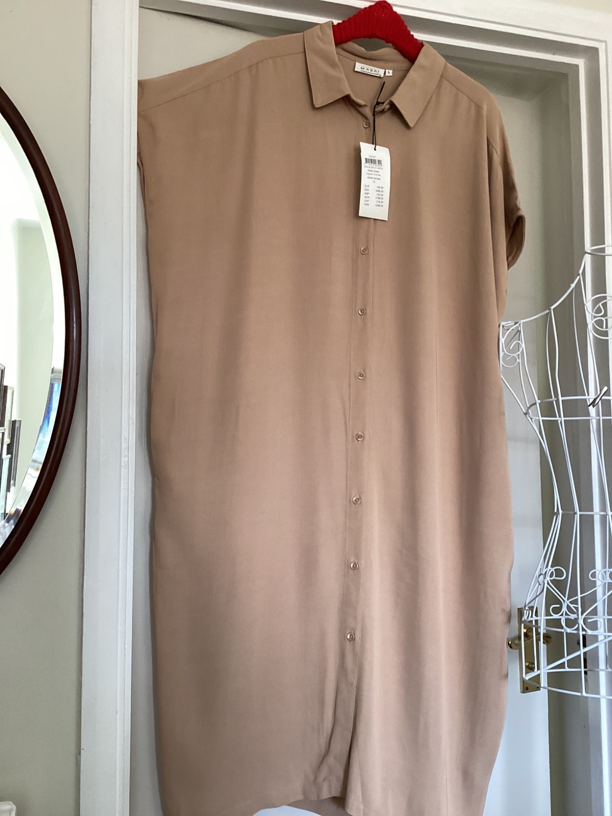 MASAI ‘Nella’ OVERSIZED MOMAD SHIRT DRESS. Chest 54” Plus Size