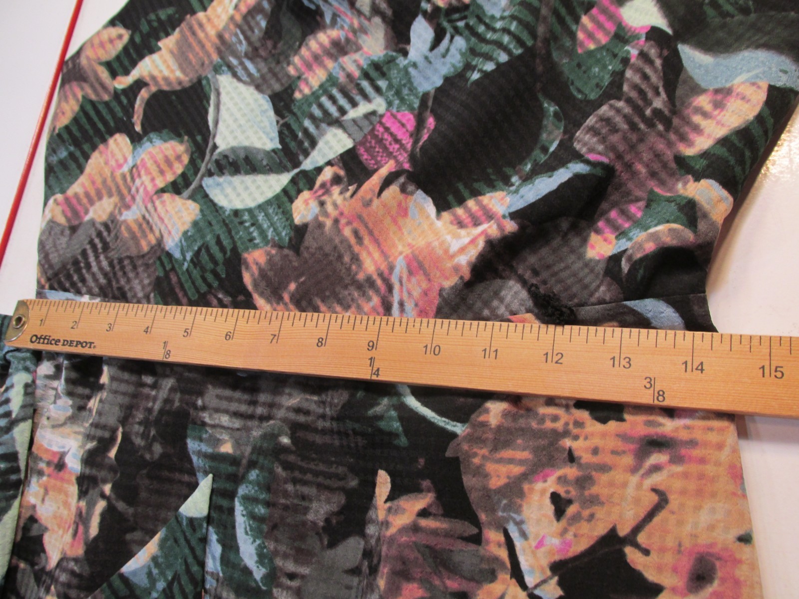 OUTBACK RED Midi Shift Dress Women 4 Black Floral Lined Belted Cottage Core