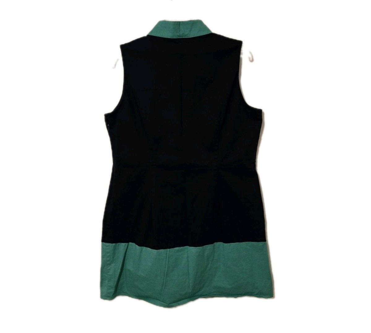 Sail To Sable STS Shift Dress Navy & Green Color Block Tunic Dress Size XL