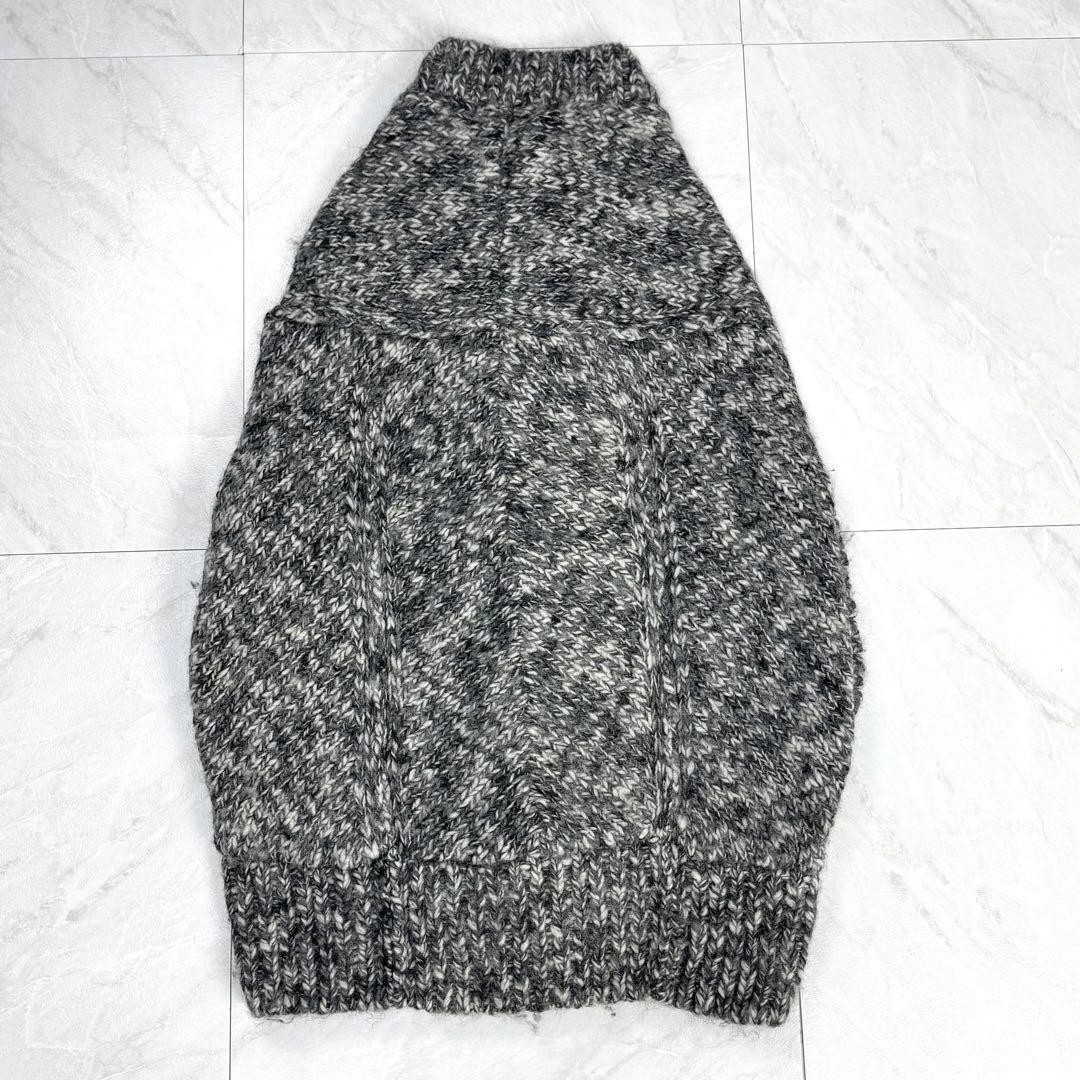 USED JUNYA WATANABE COMME DES GARCONS ASYMMETRICAL MOHAIR KNIT DRESS VEST SIZE
