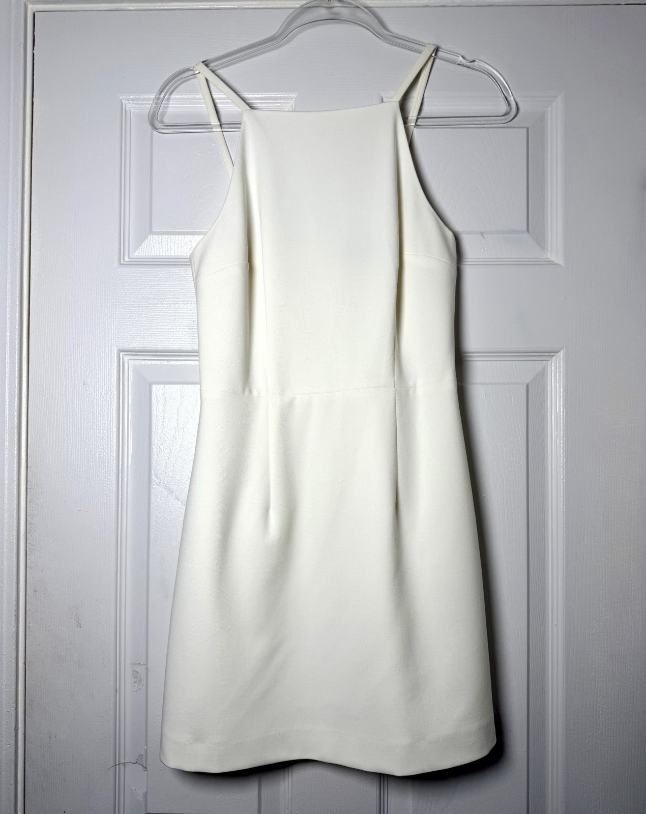 French Connection Ivory Sheath Mini Dress Cocktail Wedding Guest Size 2