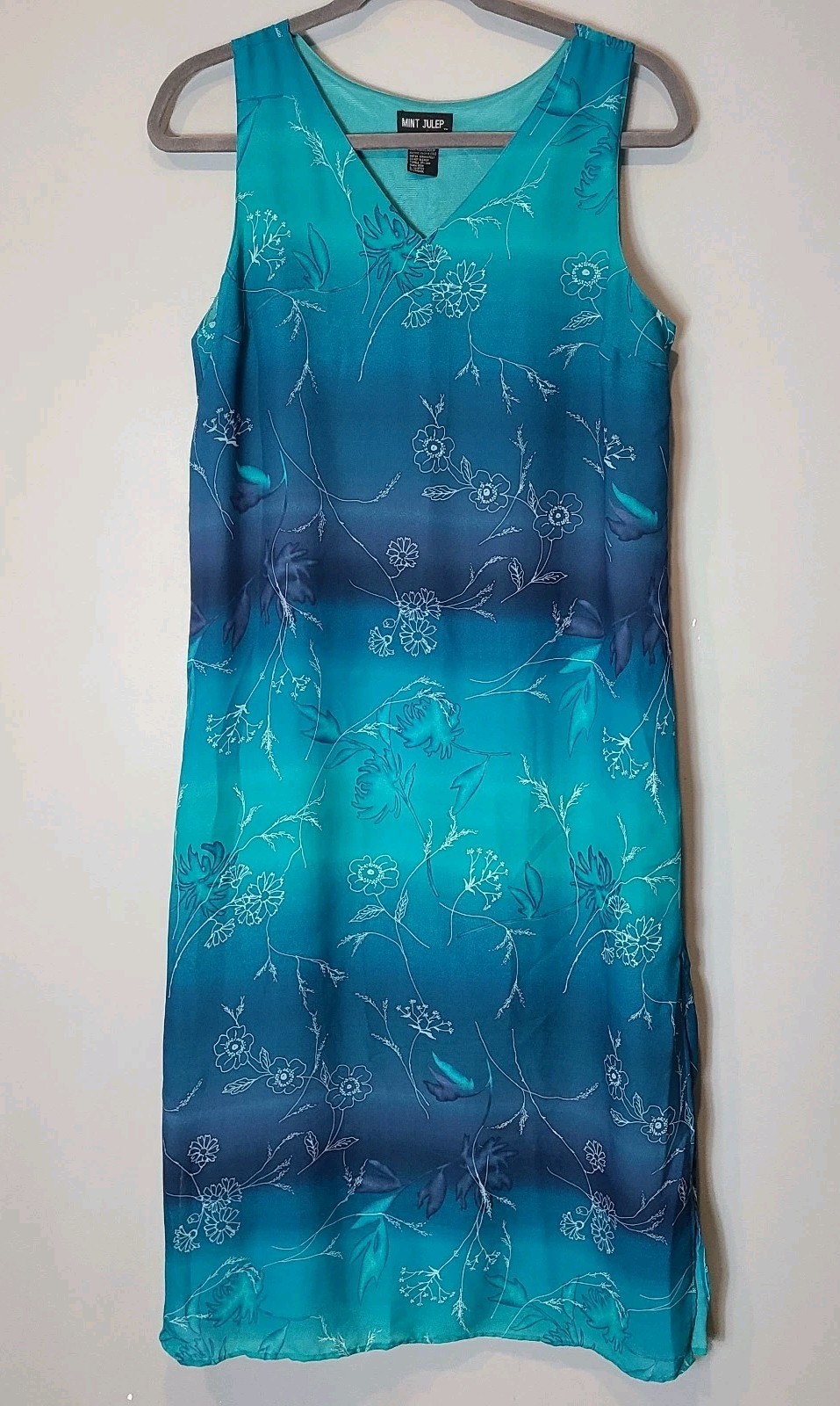 Vtg Maxi Dress Sz 16 Cottage Y2K Fairy Gypsy Beach Resort Boho Cruise Floral