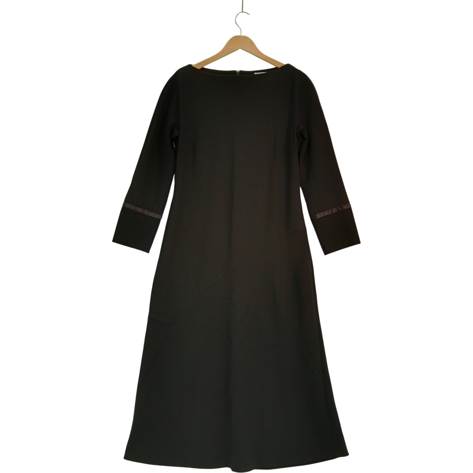 Vintage Celine Dress Authentic Women’s UK 16 Black Long Sleeve Midi Preloved