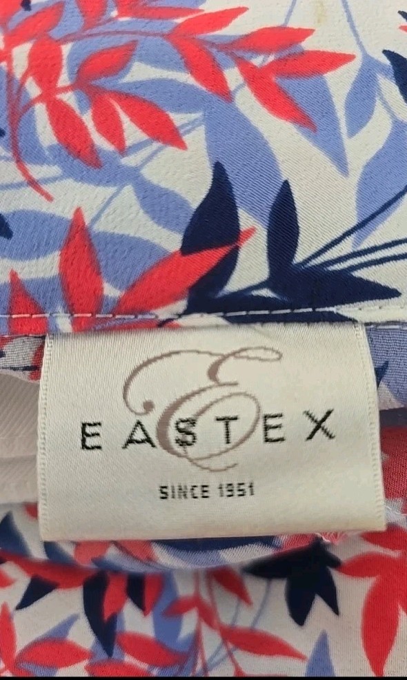 Vintage 1940s 1950s Style Red White Blue Home Front Tea Dress Size 10 12 Eastex