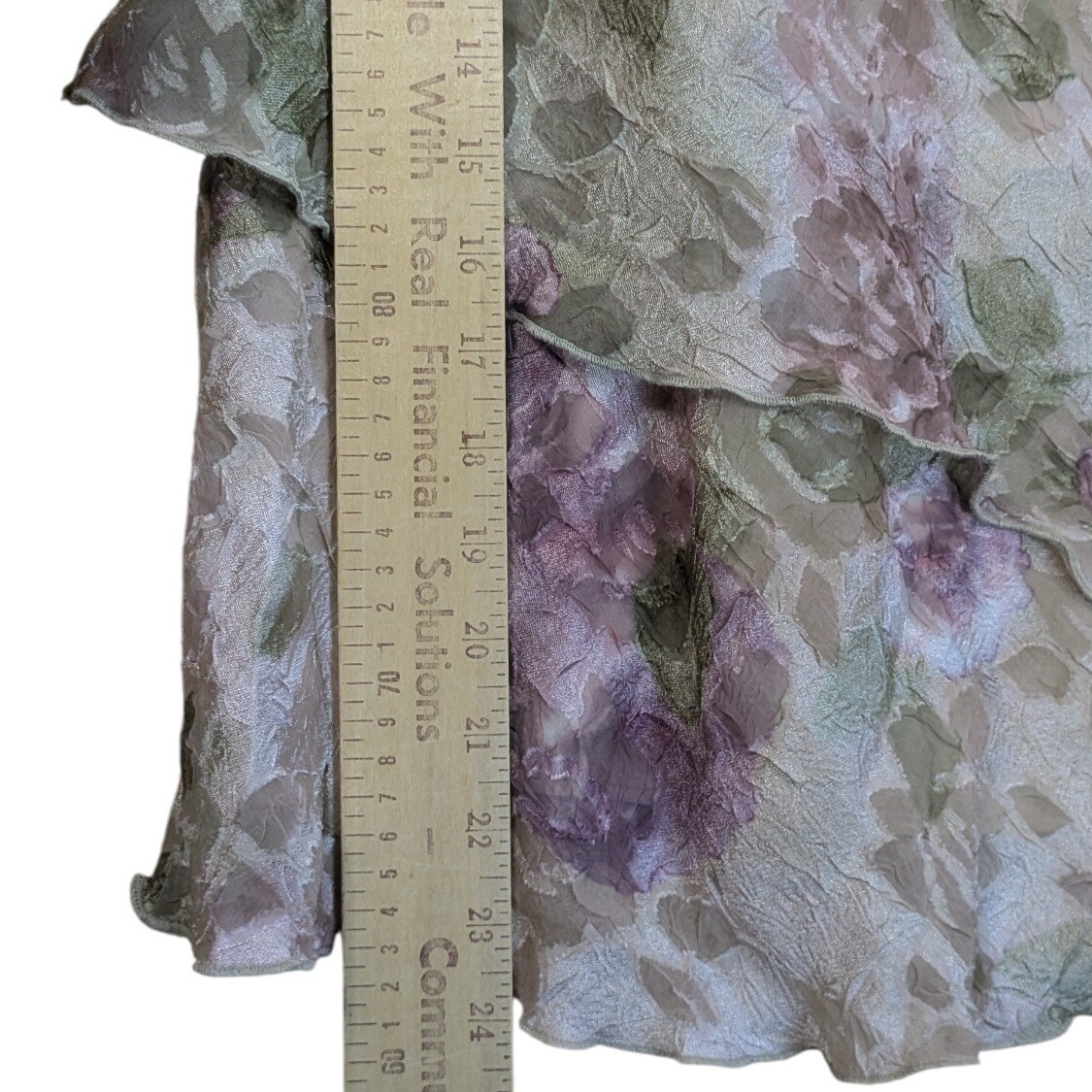 K Studio Floral Tiered Midi Dress 90s Fairy Cottage Retro Feminine Womens 16