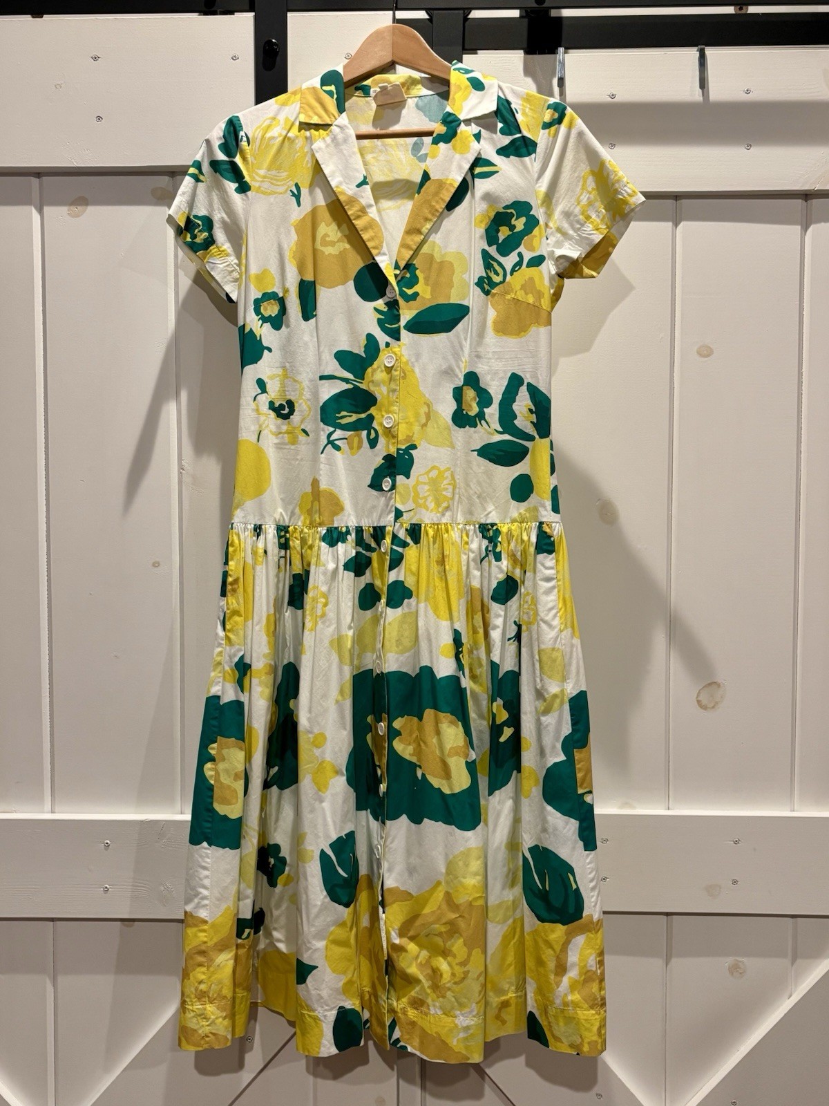 Anthropologie Plenty by Tracy Reese Floral Drop Waist Shirt Dress, Small
