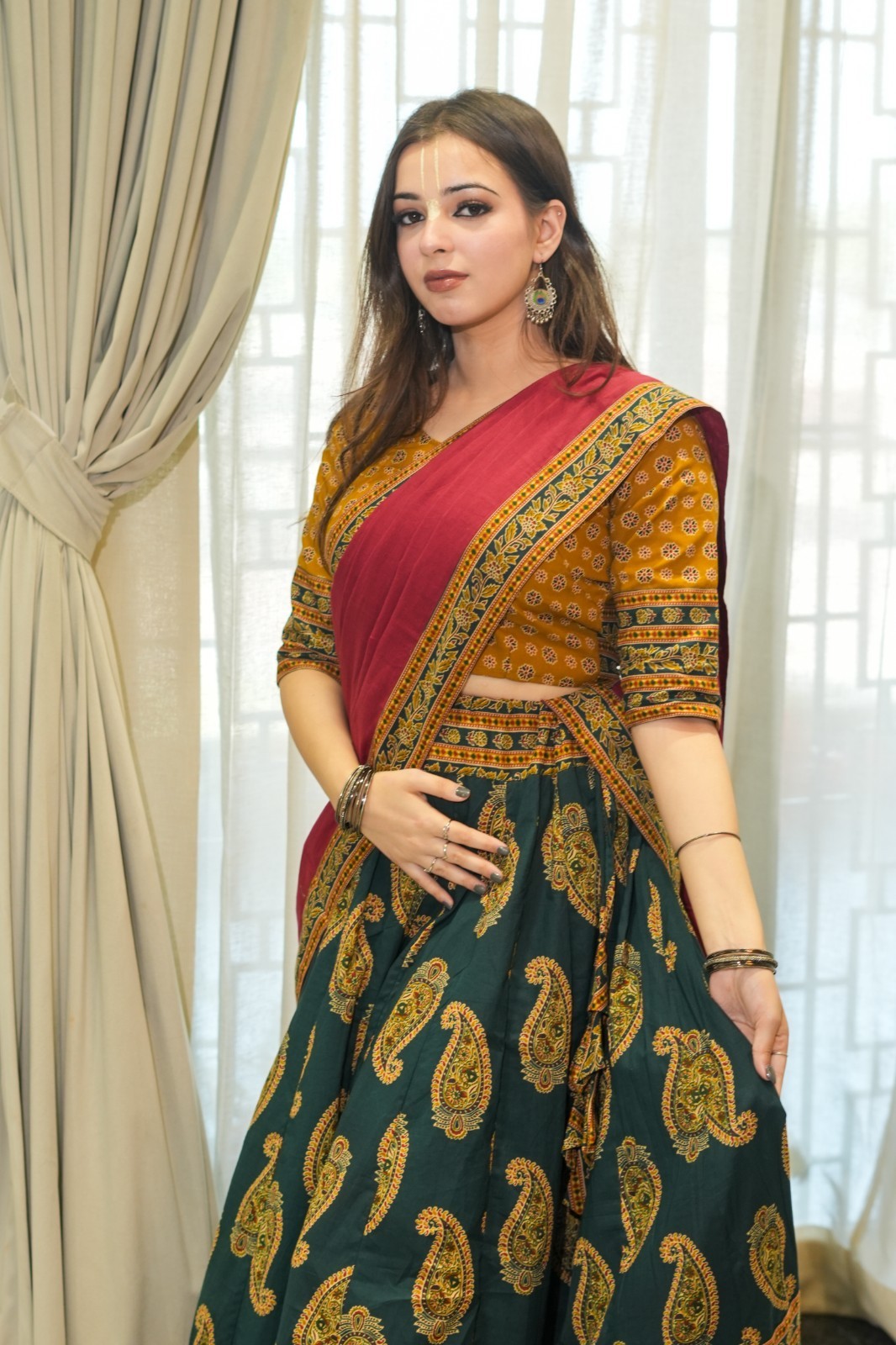 Gopi Dress Vrindavan skirt for temple