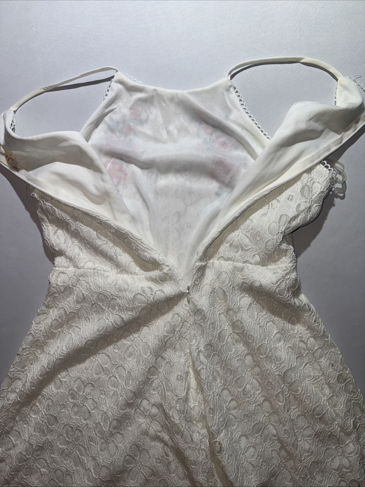 Altar’d State Women’s White Lace Floral Embroidered A Line Mini Dress, Skater