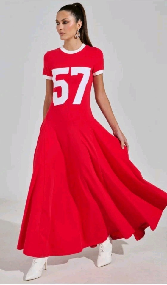 Akira Coolest In The Room Jersey Maxi Dress Small