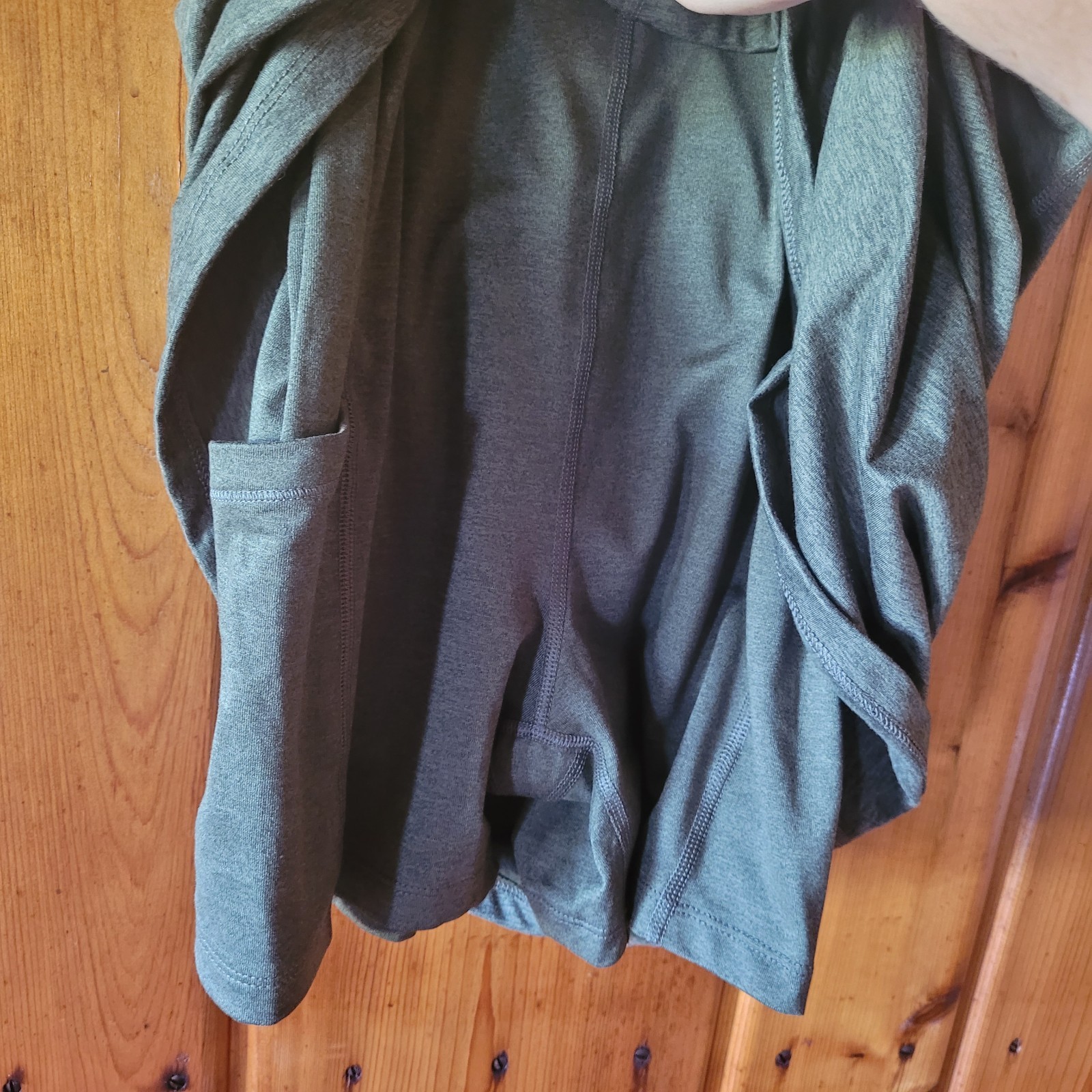 Old Navy CloudComfy Cami Athletic Dress Shelf Bra Bike Shorts Green Medium Tall