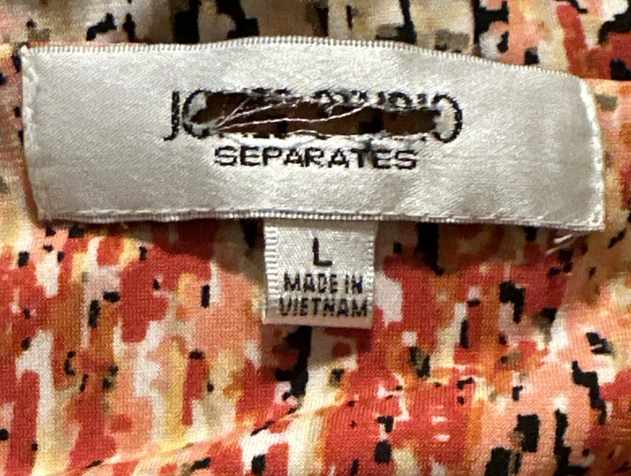 Women’s “Jones Studio Separates” Muticolored Maxi Dress in Size L