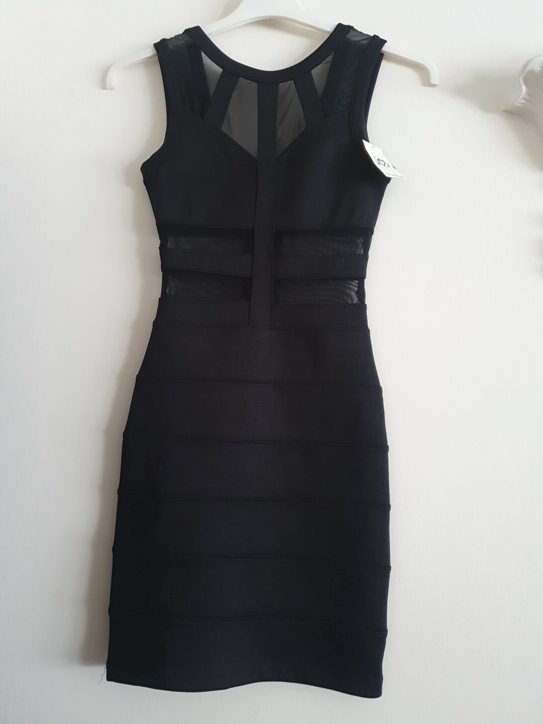 Miss Selfridge Black Bodycon Dress Size 6 £45