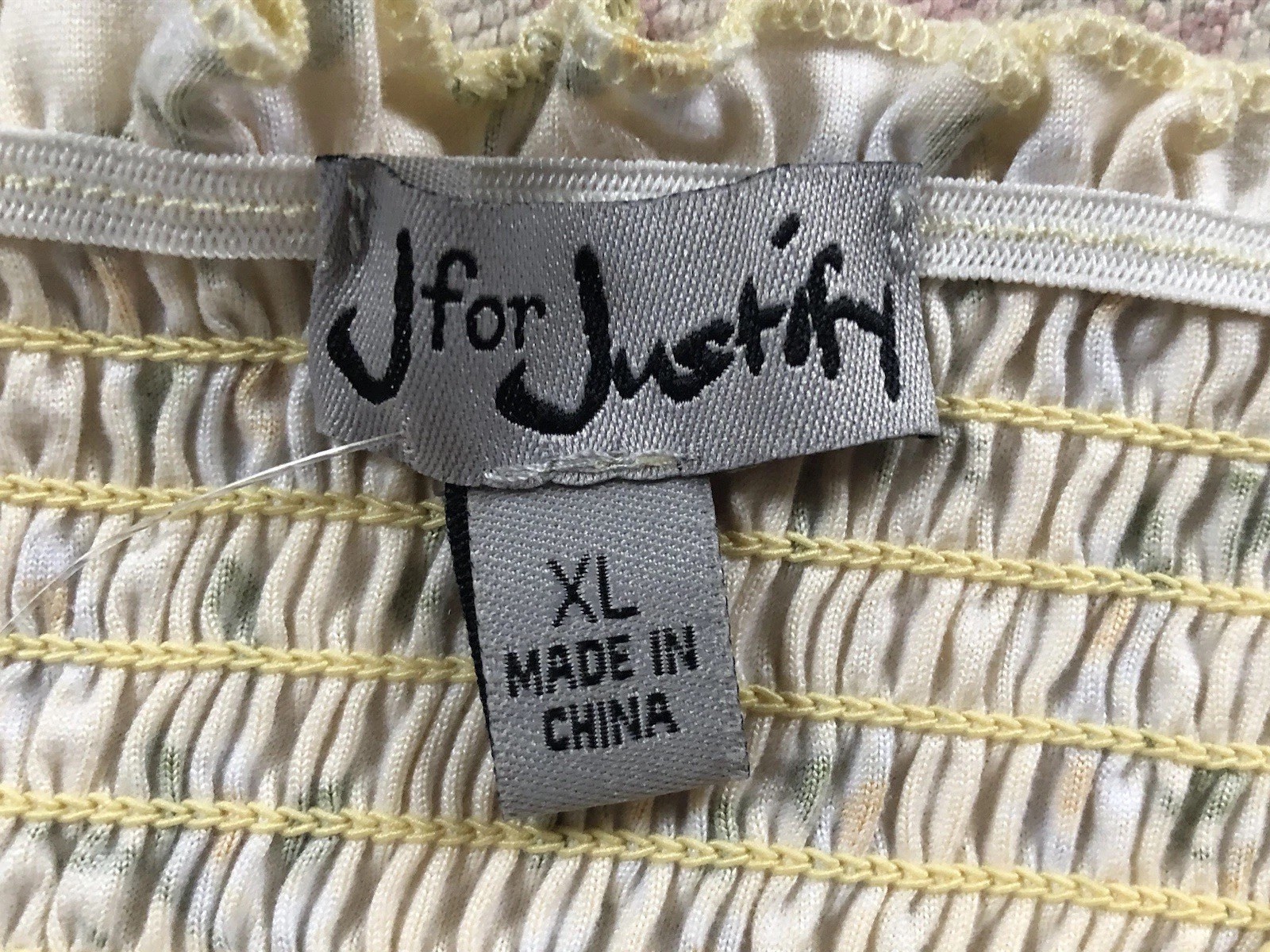 J for Justify XL Yellow Floral Summer Dress Daisies