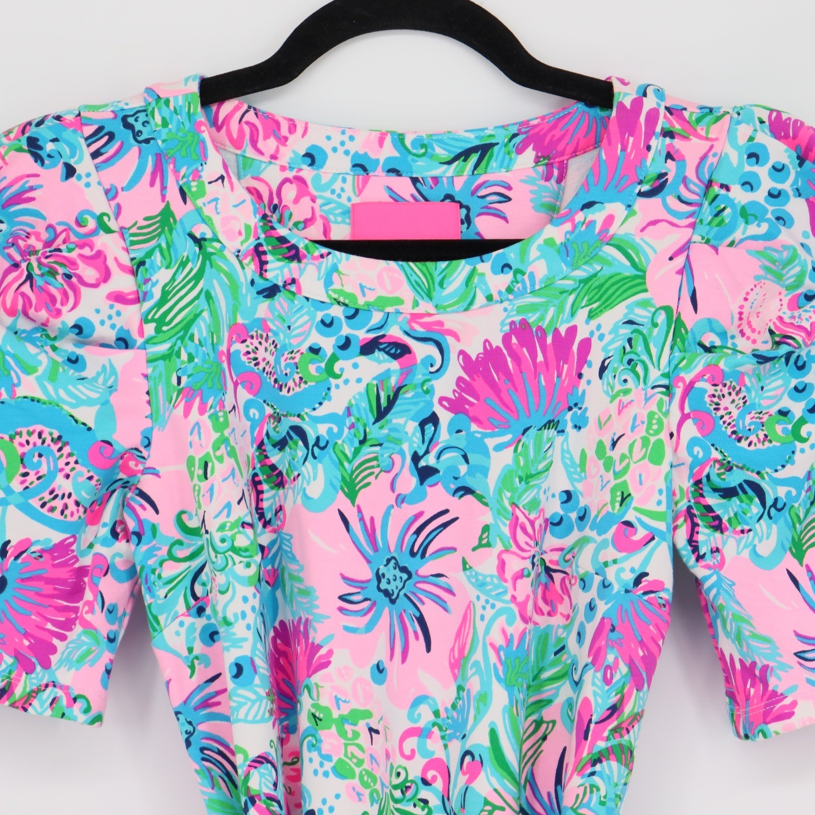 Lilly Pulitzer Harriet Dress Mandevilla Baby Paradise Petals Size XS Belted