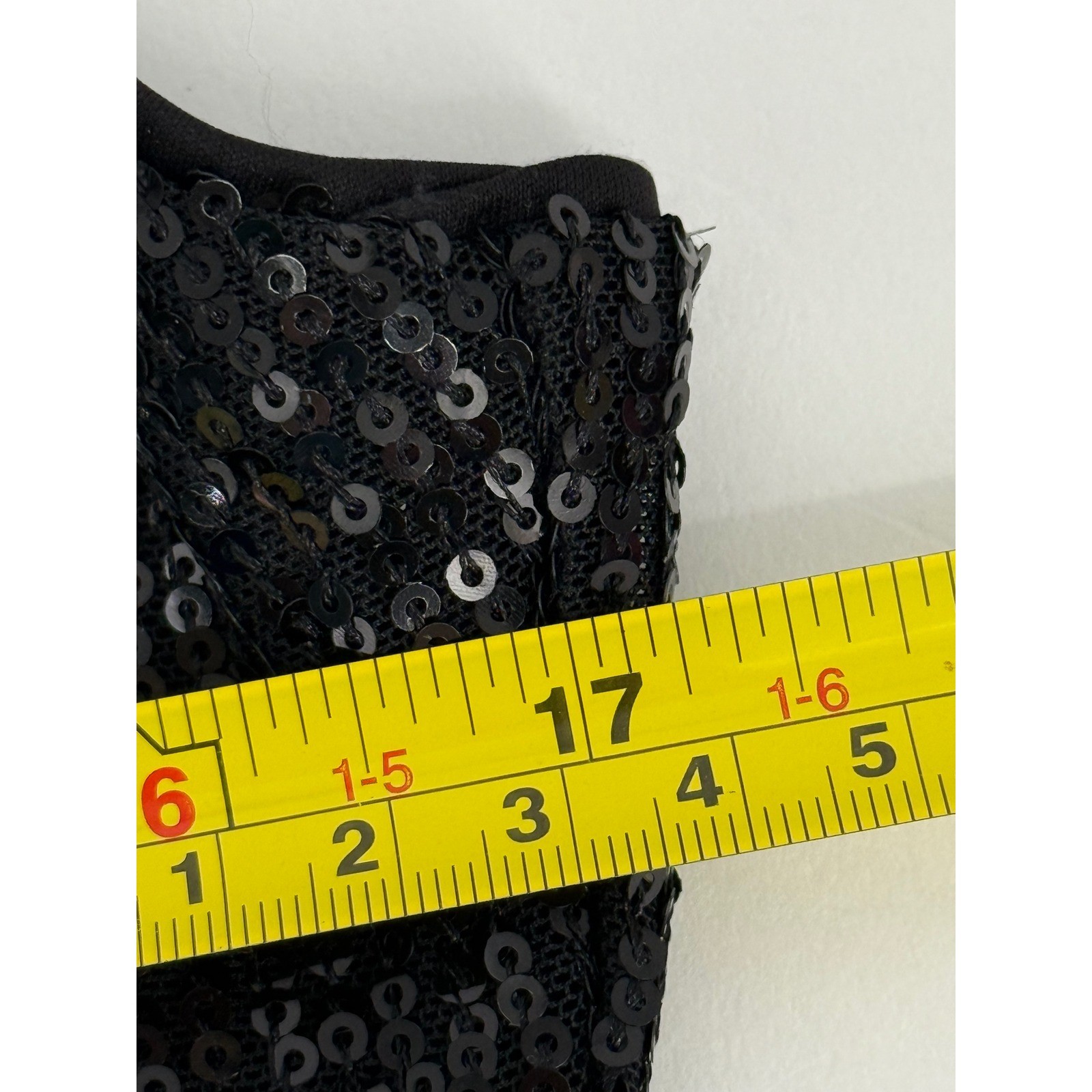 HM Divided Womens Black Sequin Mini Dress Spaghetti Strap Party Sz L NEW