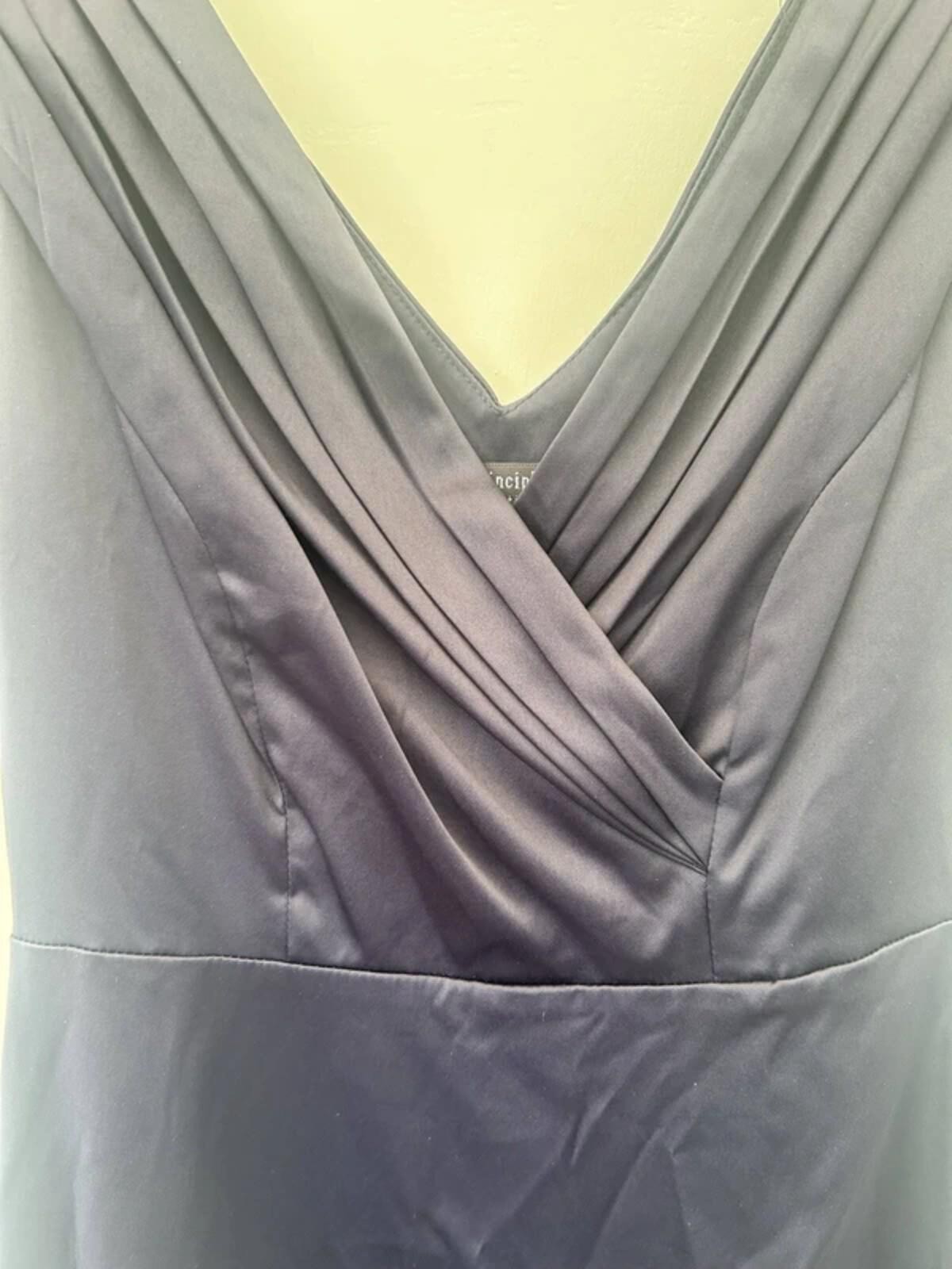 Principles Petite High Waist Low Neck Dress in midnight black size 8