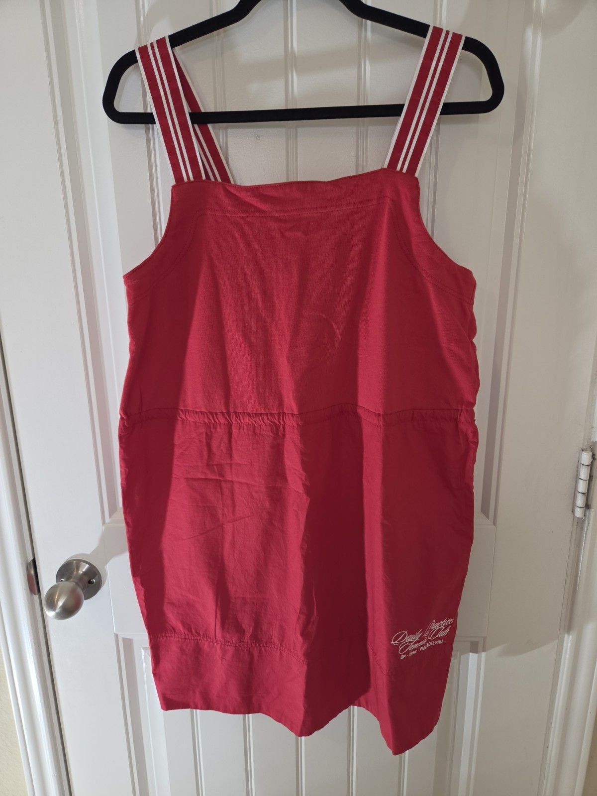 Daily Practice Anthropologie Passing Shot Mini Dress Red White Striped Straps M