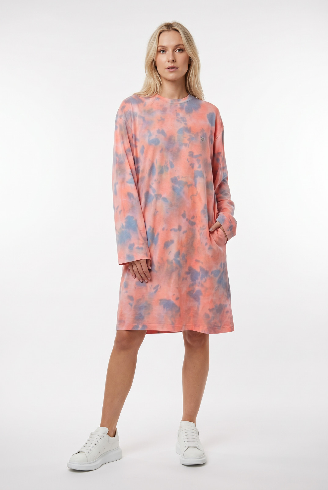 ACNE Studios Salmon Pink Tye Die Dress Oversized size S/M