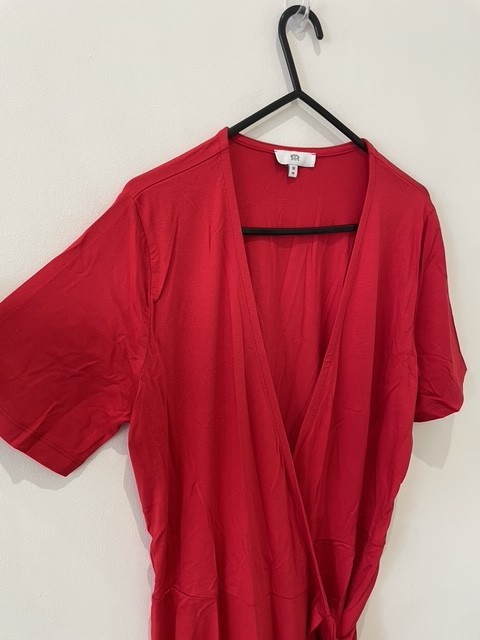 La Redoute Wrap Front Wrapover Dress Size M (10-12) Flattering Draping RRP £38