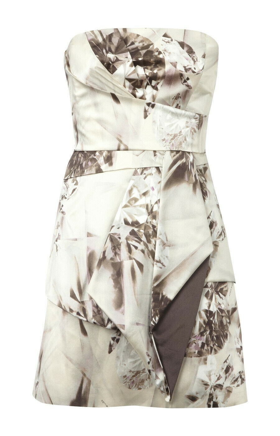 Karen Millen Cream Silk Bustier Cocktail Party Dress. UK Size 8