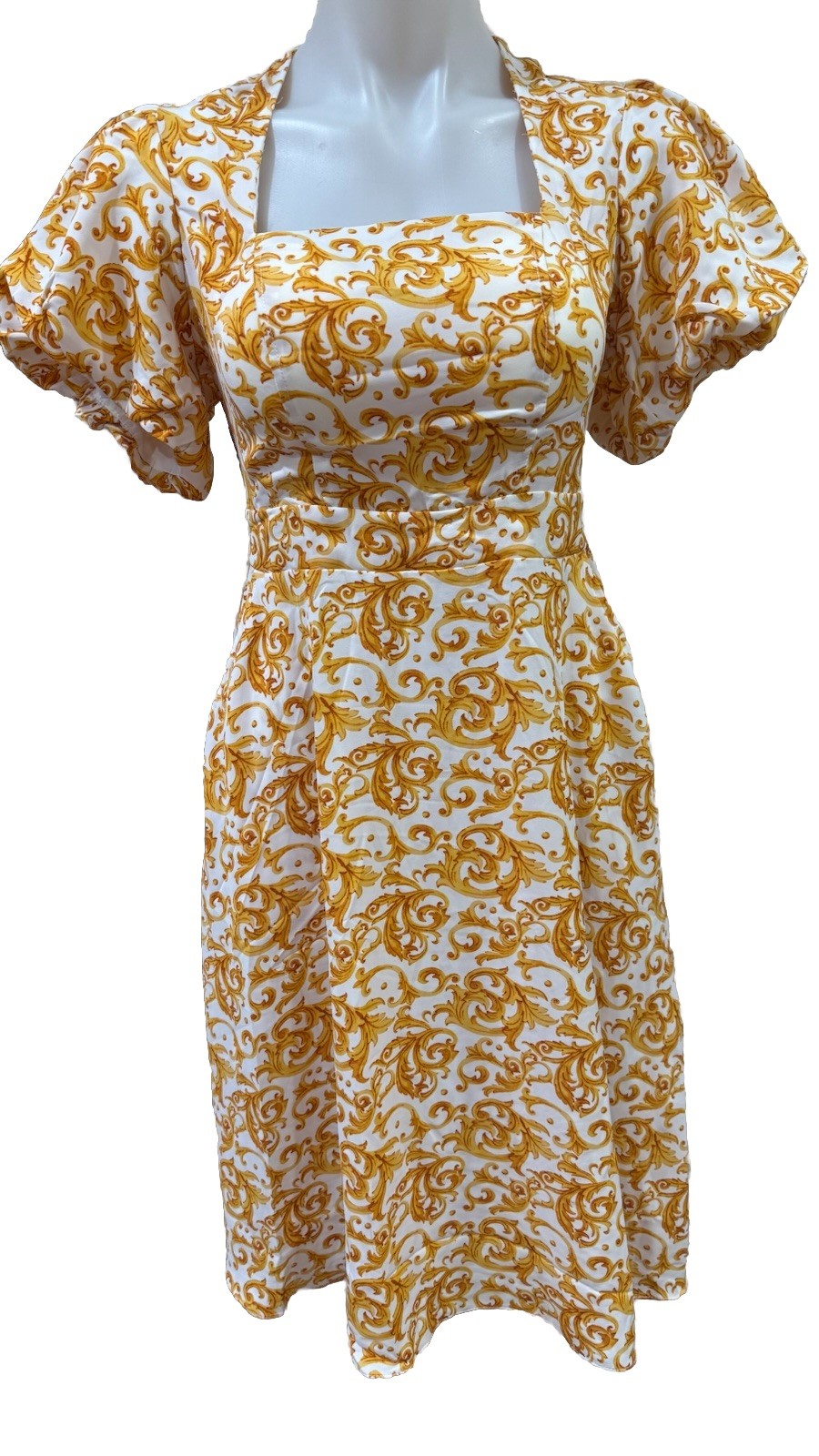 Vietnam Dress Yellow Sizes Small To Medium