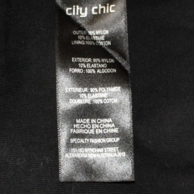 CITY CHIC Sheer Mesh Overlay Drawstring Waist/Hem Stretch Midi Dress Black M/18