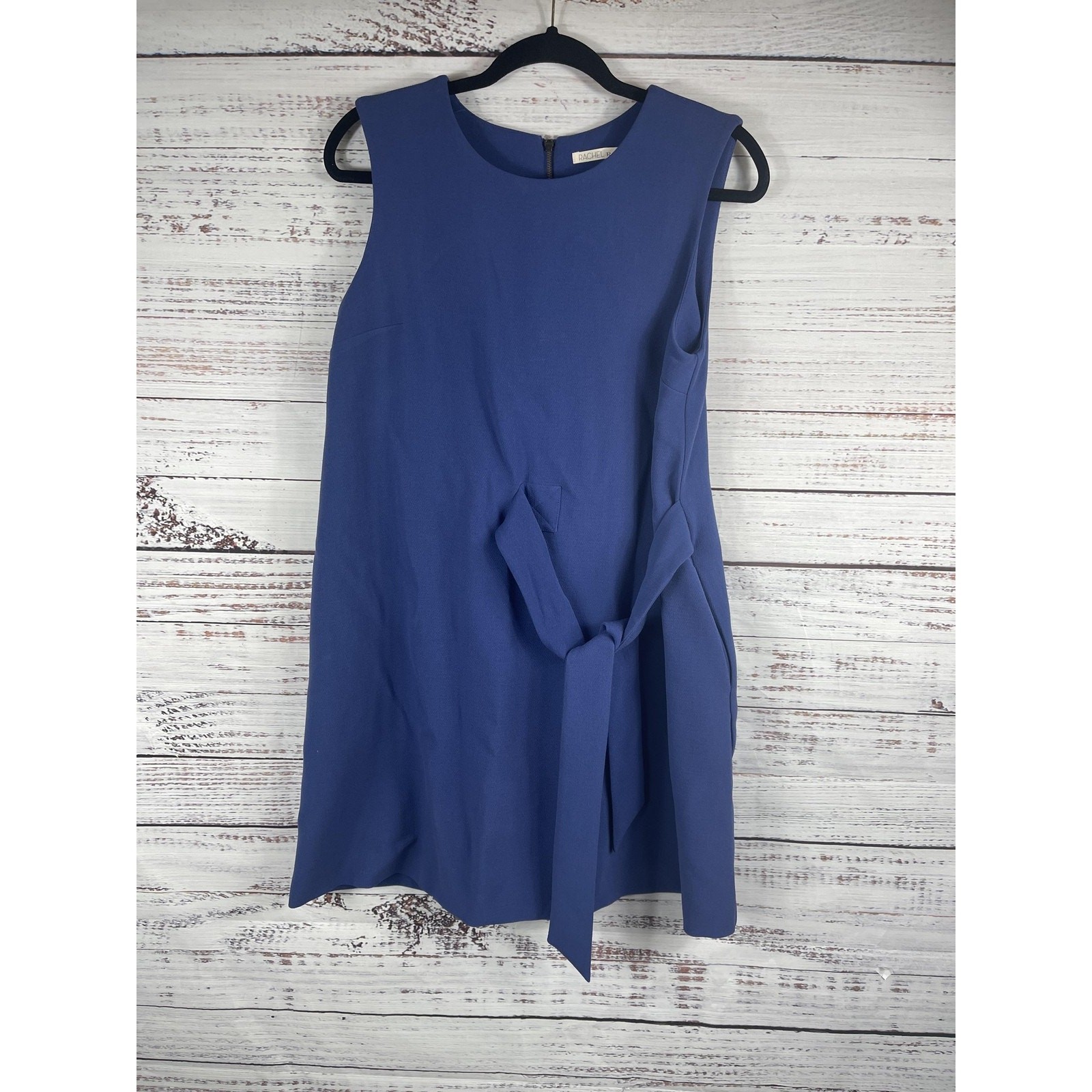 Rachel Rachel Roy Dress Women’s 8 Sleeveless Sheath Belted Pockets Career Chic