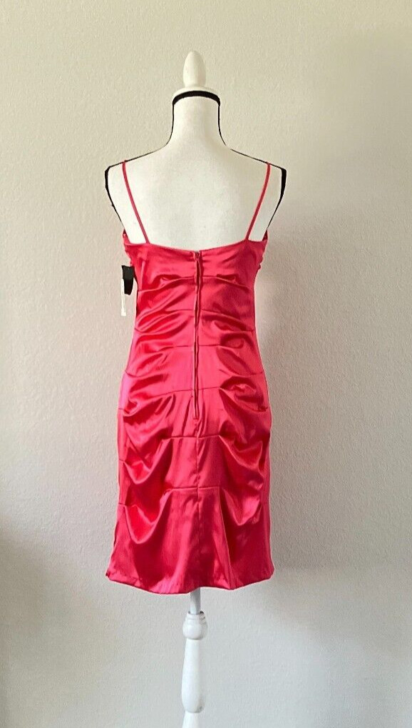 NWT Size 11/12 Bright Pink Party Dress, Size S New Years Eve Dress, Formal Satin