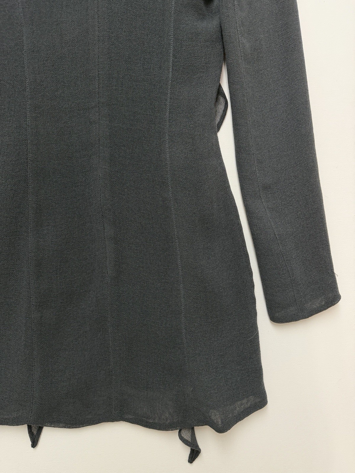 Jacquemus Le Souk Mini Dress Women’s Size 34 Charcoal Gray Polyester Wool Blend