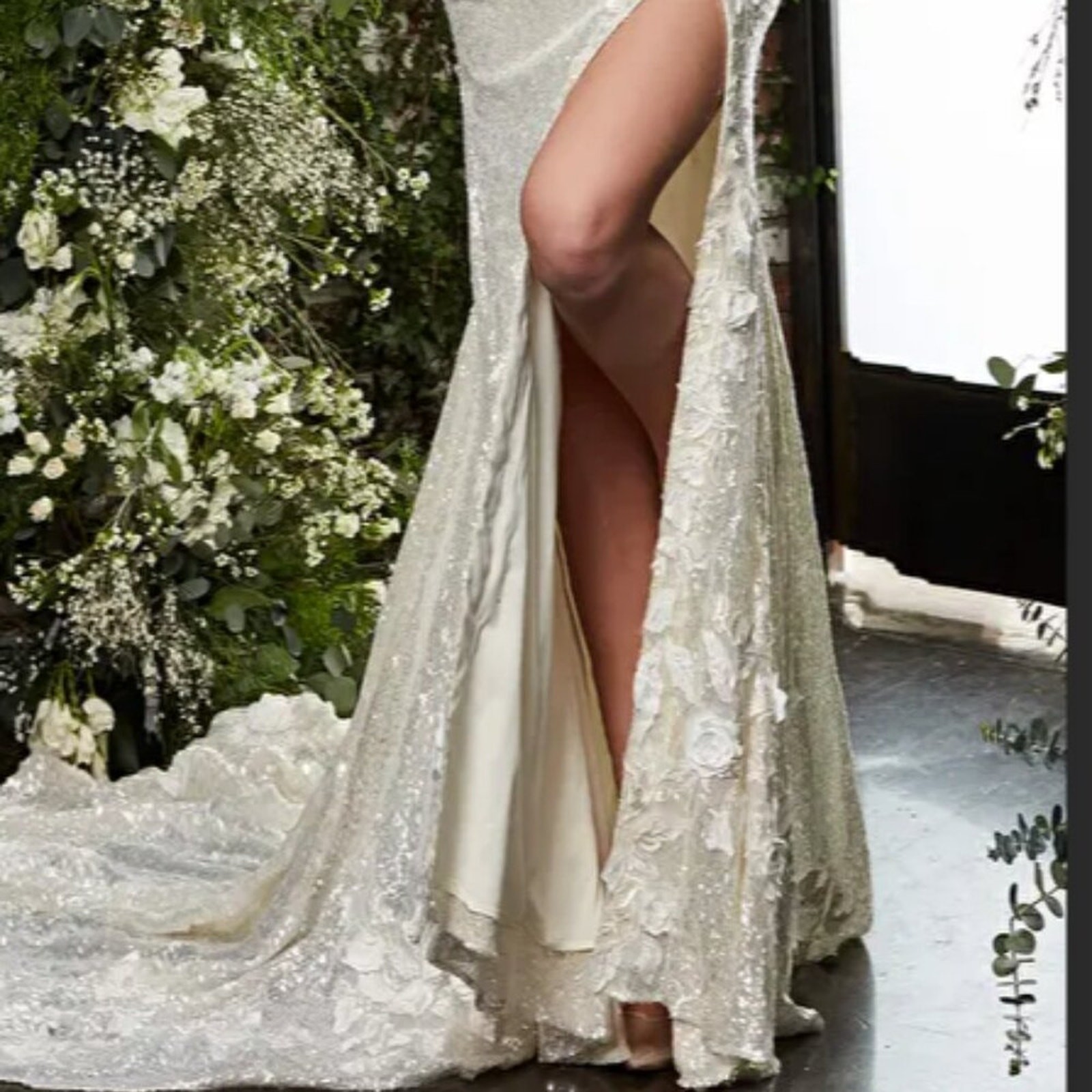 NWT Jovani Cream Sequin Spaghetti Strap wedding Prom Dress – JB03592 Size 4 US