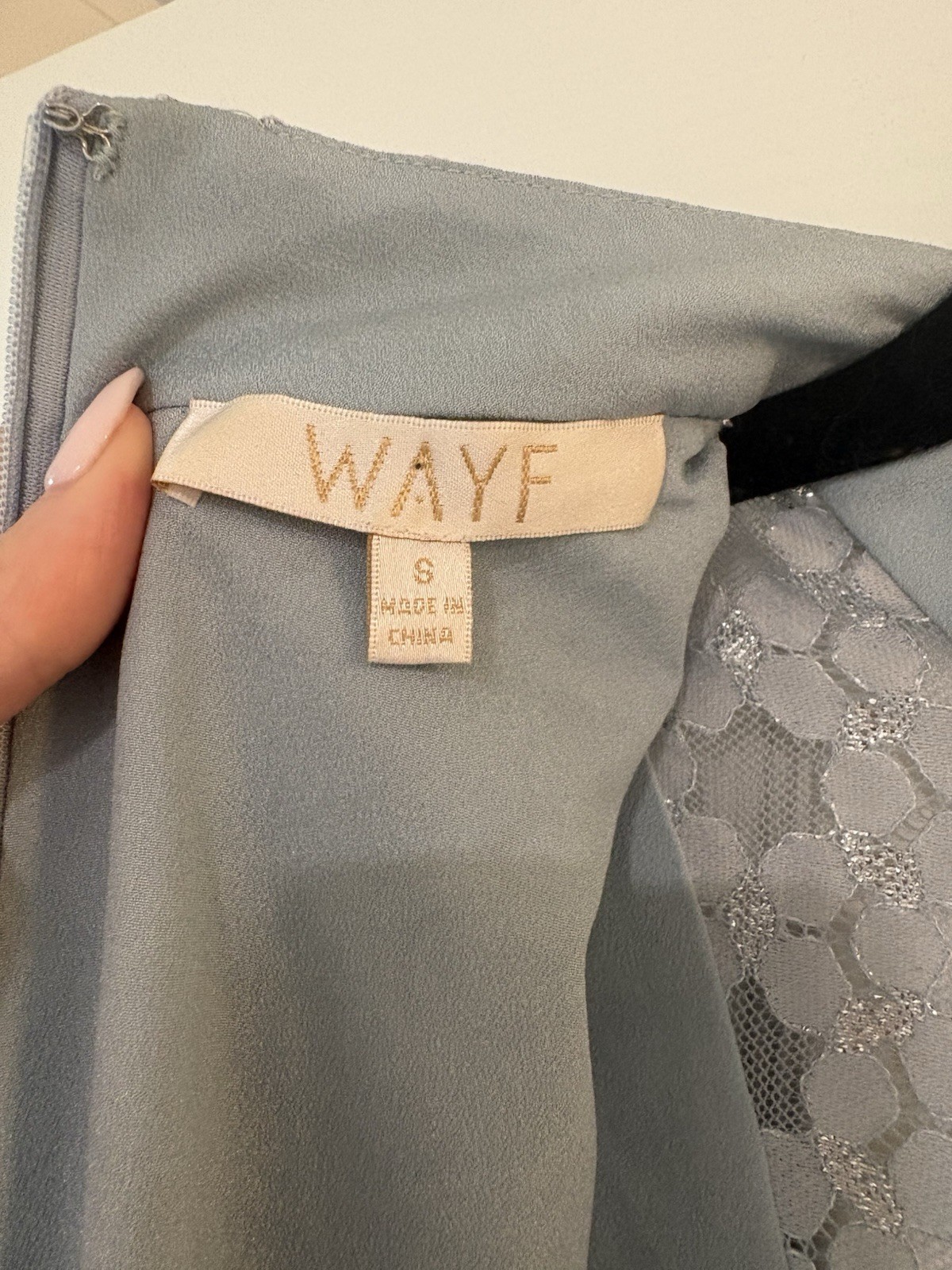 WAYF EUC Formal Cocktail Night Party Dress Women Small S Short Lace
