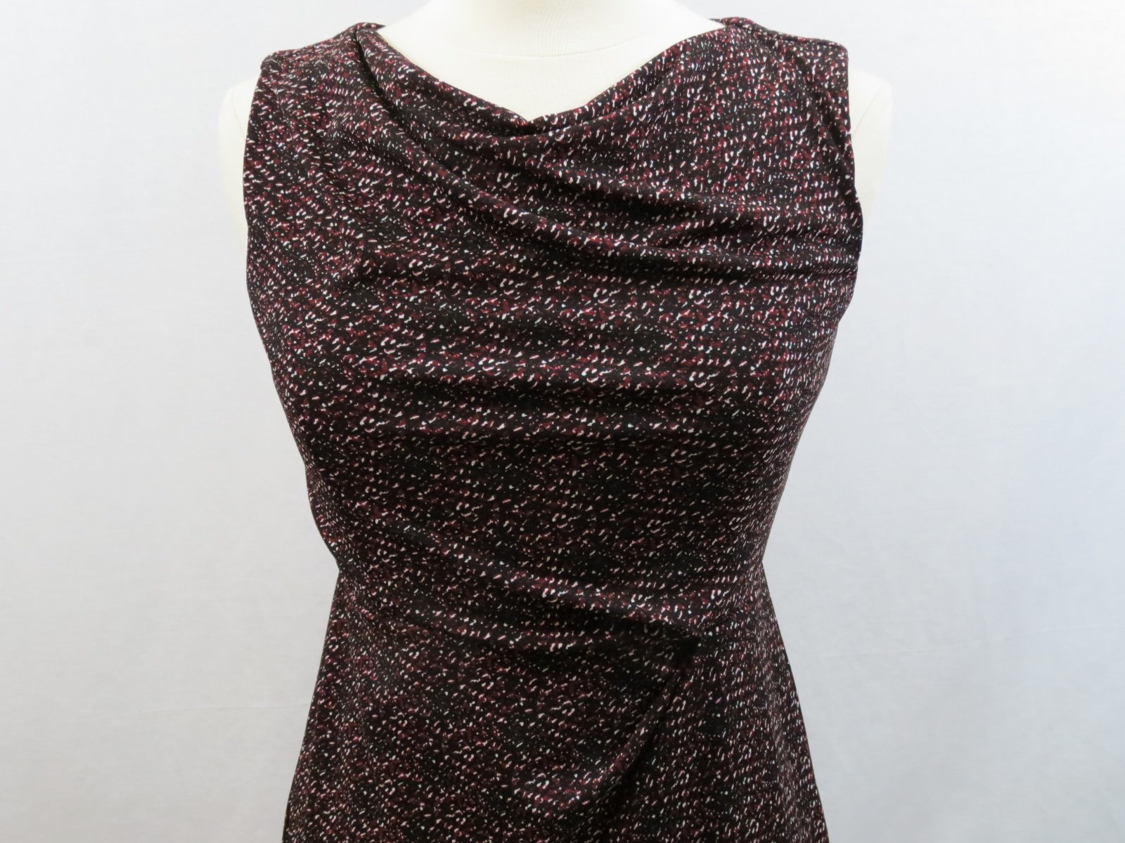 Ann Taylor Brown Multi-Color Sleeveless Gathered Waist Sheath Dress Size 2 NWT
