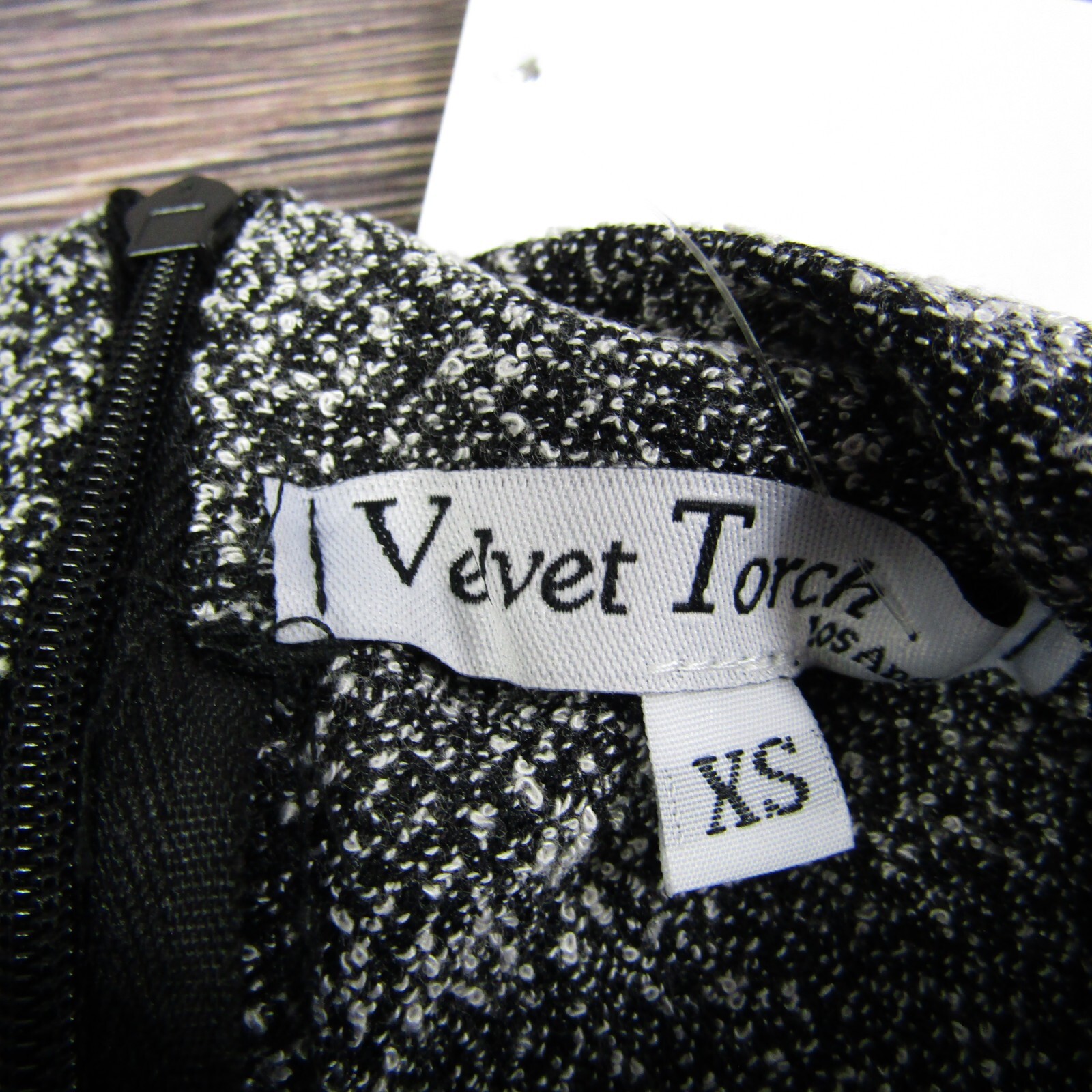 Velvet Torch NEW NWT XS Gray Long Sleeve A Line Dress Back Zip
