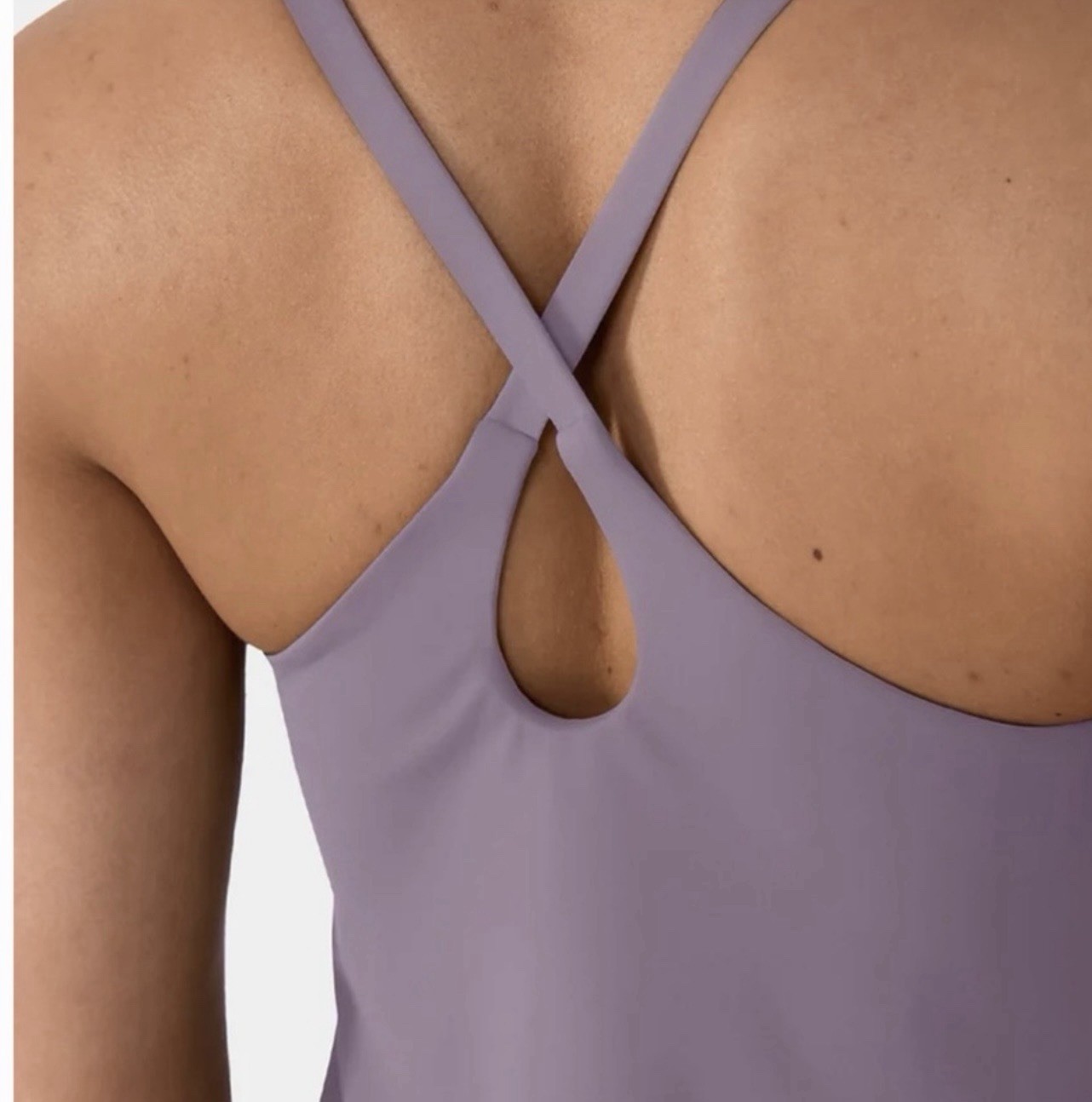 Halara Cloudful 2-in-1 Active Dress Navy Blue Scoop Neck Pockets Padded Bra L