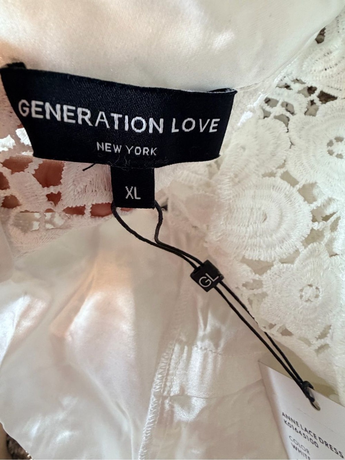 Generation love Anne Lace mini Sheath Dress womens size xl cottagecore NWT