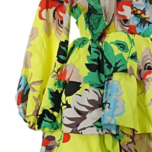 NWT Christopher John Rogers x Target Floral Ruffle Tiered Mini Dress Size 0