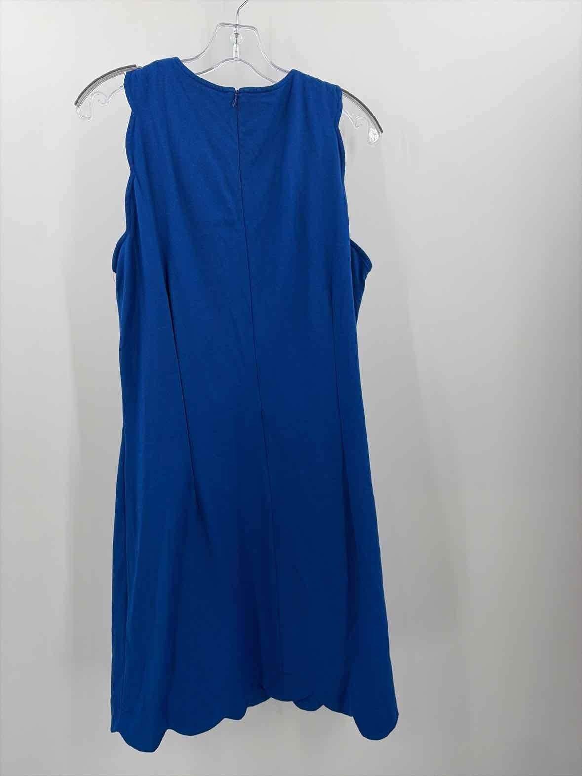 Pre-Owned Sara Campbell Blue Size Large Knee Length Sleeveless Dress