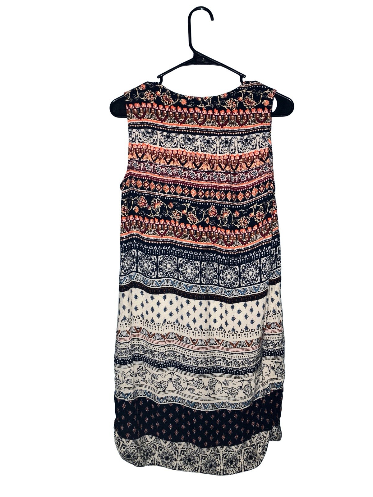 beachlunchlounge Women’s Floral Shift Dress Sleeveless Knee Multicolor S Rayon