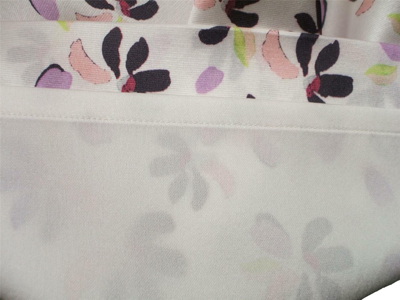 NWT ST. JOHN Knits Geranium Petals Print Stretch Silk Crepe Dress sz 16 $995