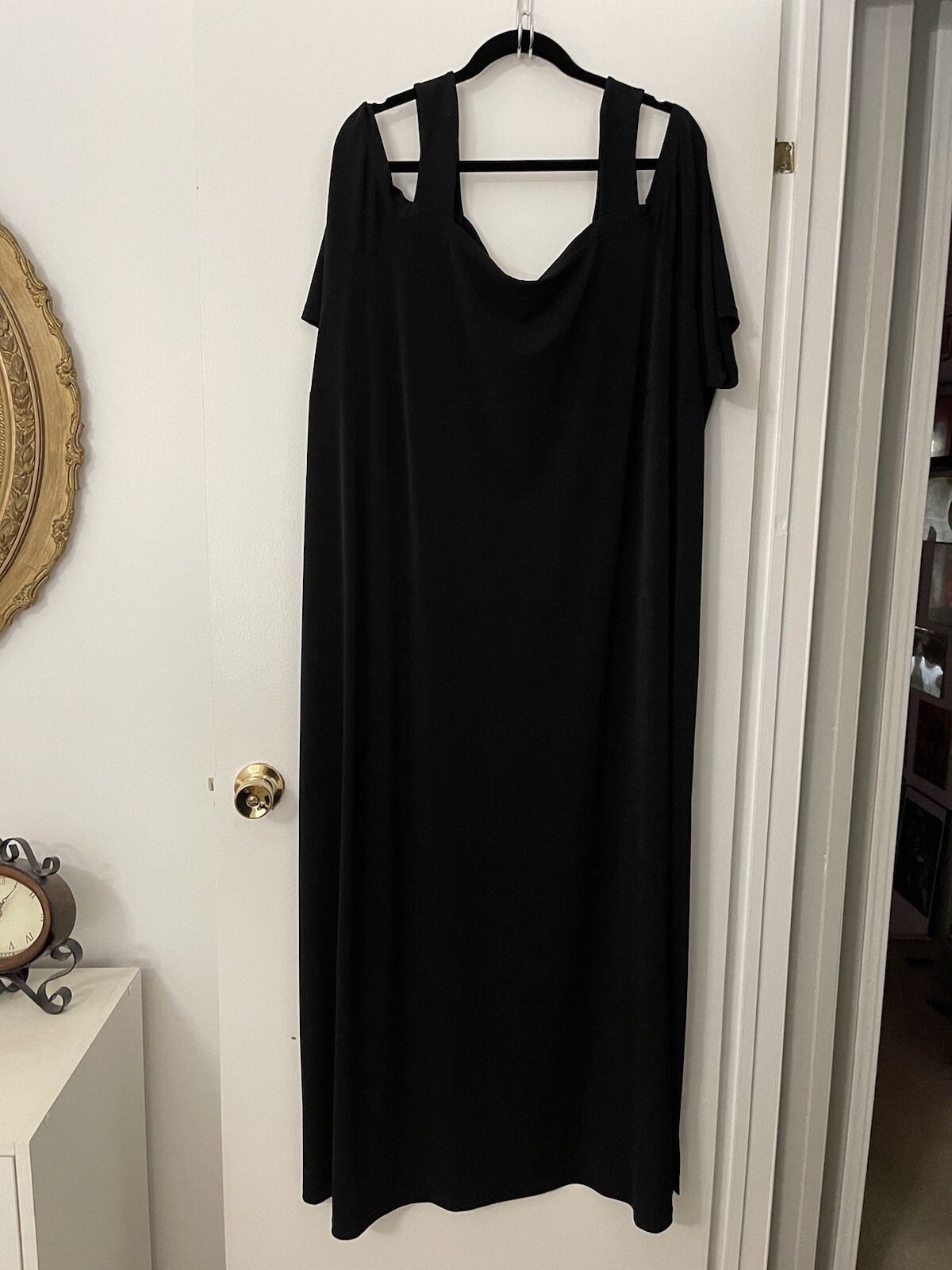 Roaman’s Off The Shoulder Black Dress 34/36 4x