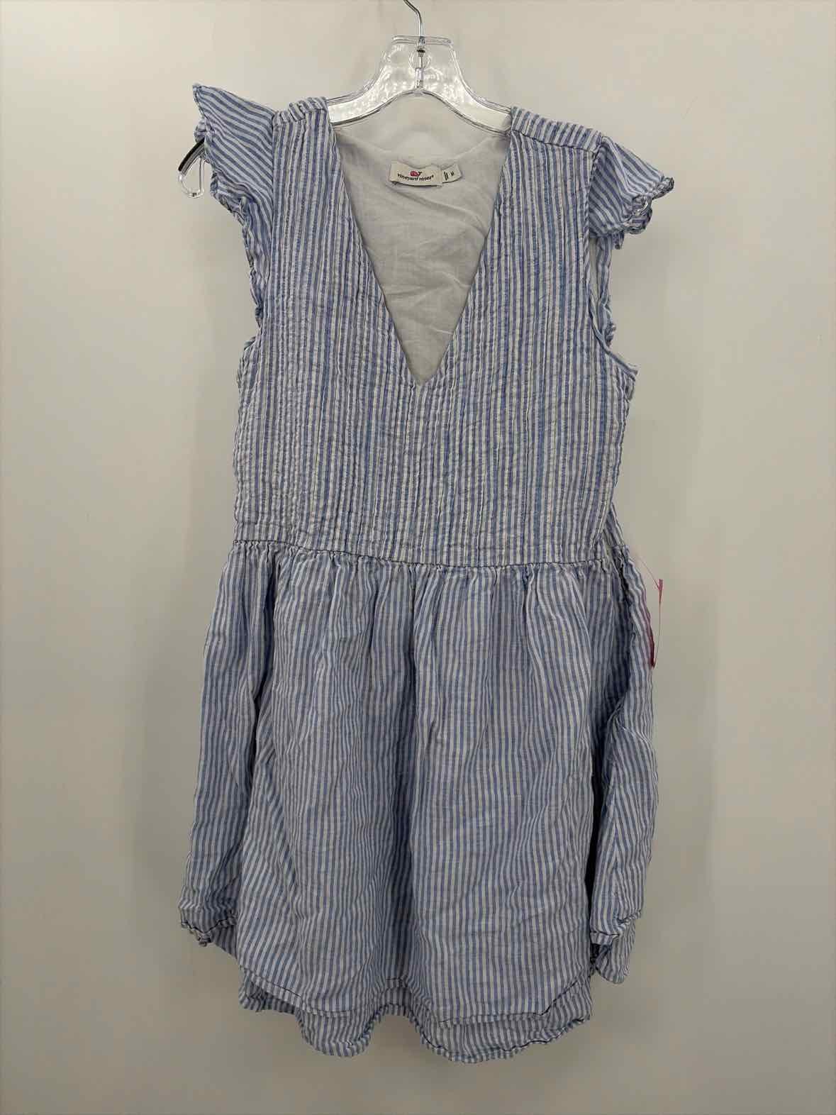 Pre-Owned Vineyard Vines Blue Size Medium Knee Length Sleeveless Dress