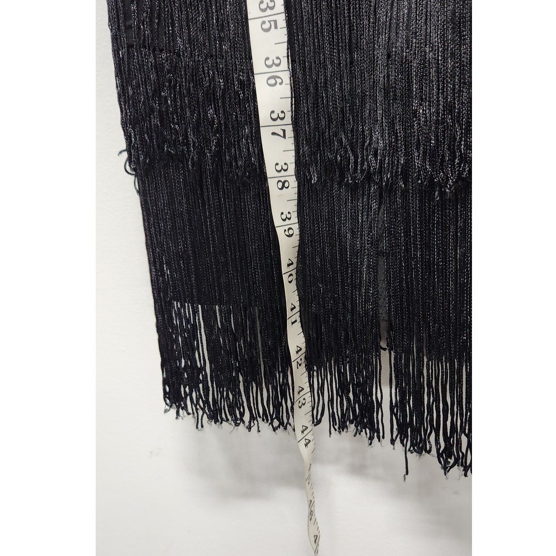 Vintage Jane Singer Black Flapper Dress, Size 8 Made In USA Dance/Gala/Whimsical