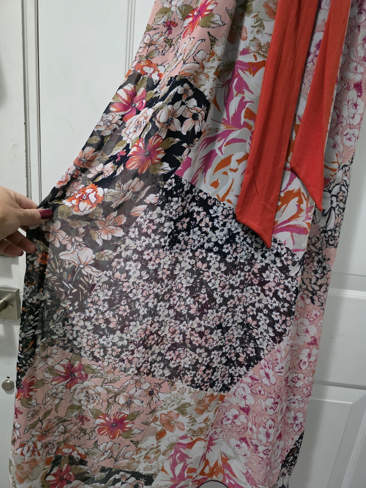 En Focus Studio Navy Blue Floral Sleeveless Maxi Dress, Size 8