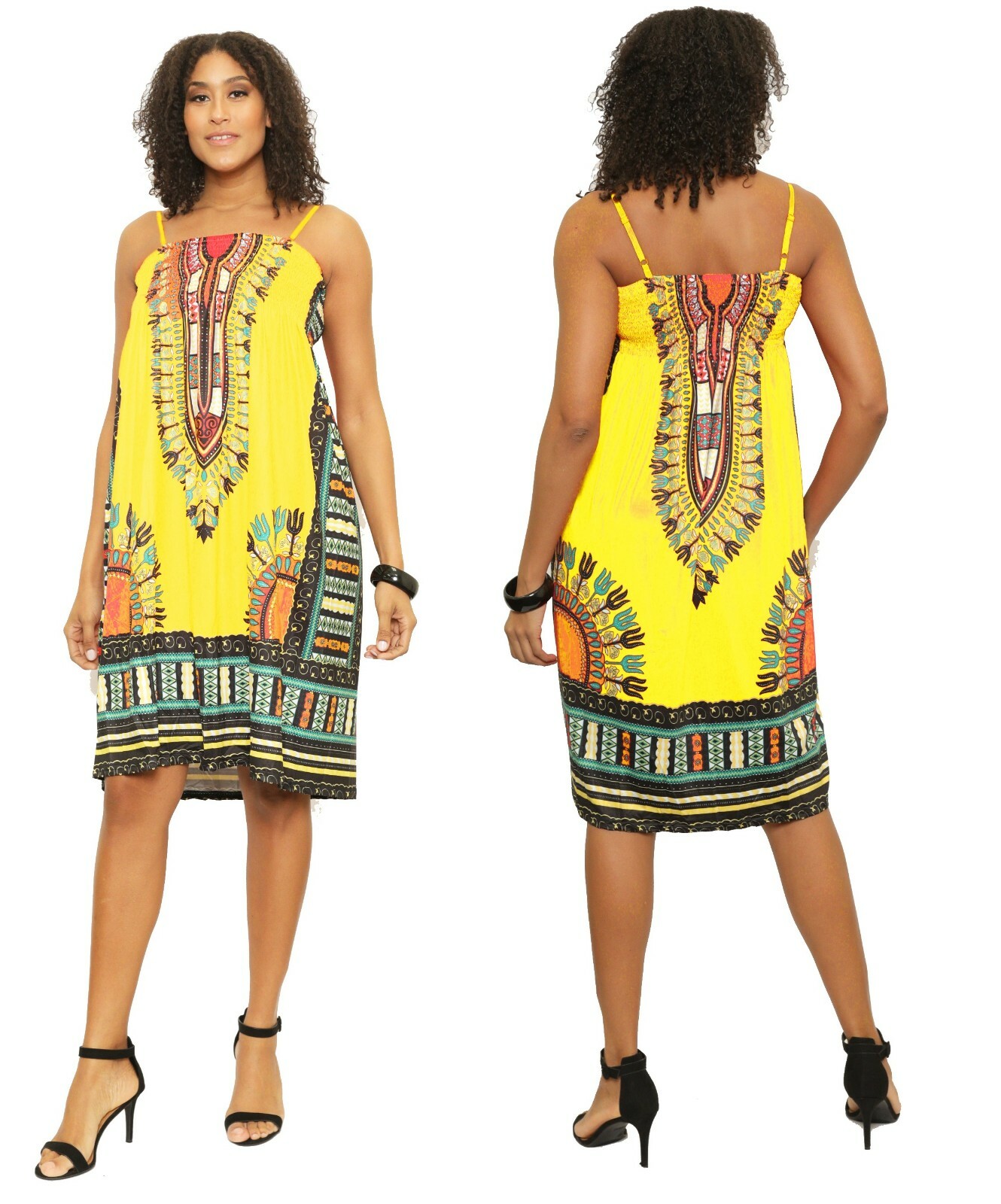 Short Sexy Womens Sleeveless Smoking Dashiki Dress Spaghatti Strap Dashiki Dress