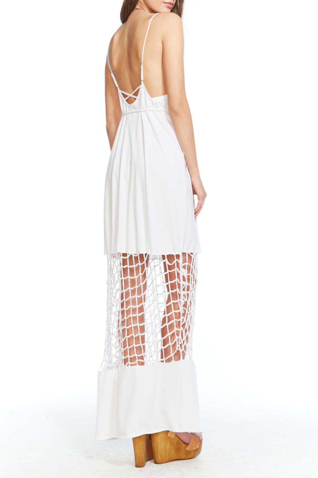 CHASER White Knotted Long Maxi Dress Size XS NWT $114