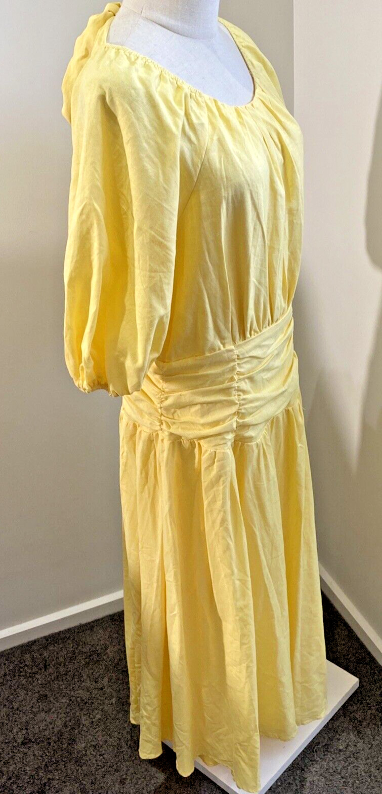All About May – Maxton Midi Dress – Yellow – Size 14 BNWT (from Gingham & Heels)